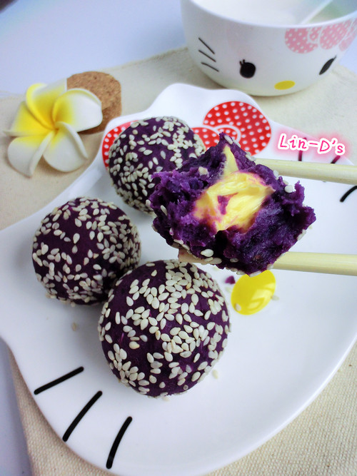 ❤【紫薯奶酪球】春天の温暖小点心