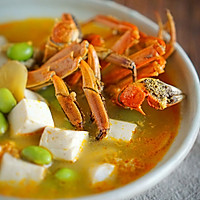 青豆蟹粉豆腐汤，给大闸蟹多一种可能的惊喜。的做法图解11