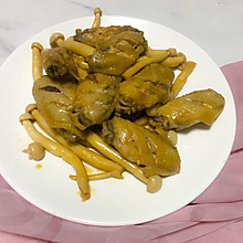 海鲜菇焖鸡翅#肉食者联盟#