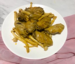 海鲜菇焖鸡翅#肉食者联盟#的做法