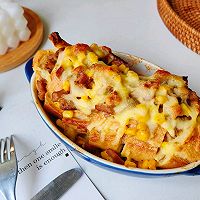 #安佳真芝味，真芝真有料-爆浆流心#金枪鱼芝士焗法棍的做法图解10