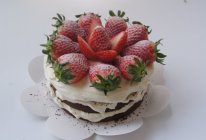 #九阳烘焙剧场# 巧克力草莓裸蛋糕的做法