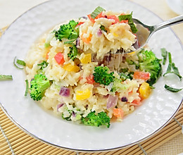 色彩的盛宴-奶油芝士蔬菜烩饭#百吉福芝士力量#的做法