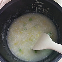 毛豆虾仁粥的做法图解1