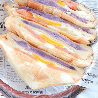 紫土豆泥蛋腿三明治的做法图解15