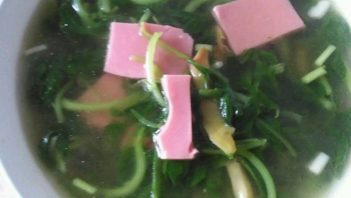 青菜榨菜火腿汤