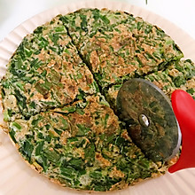 韭菜虾皮燕麦饼