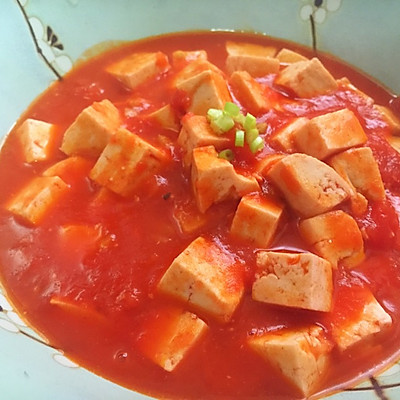 最爱番茄之1—瘦身番茄炖豆腐