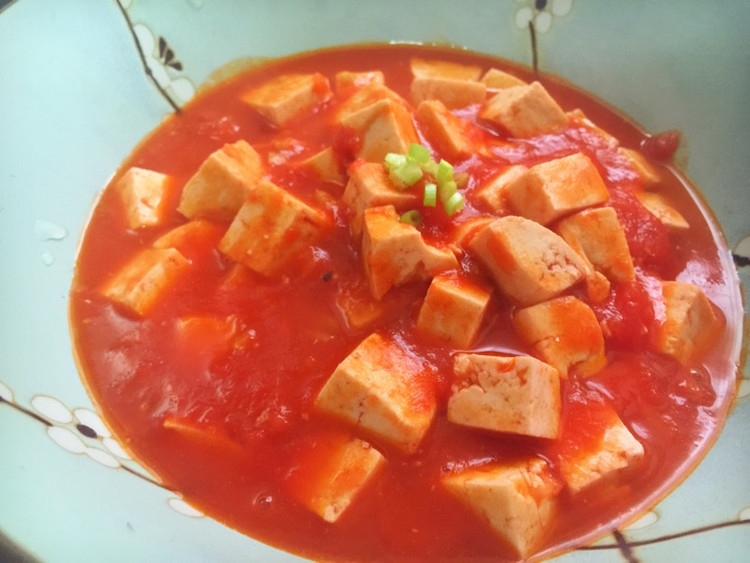 最爱番茄之1—瘦身番茄炖豆腐的做法