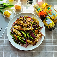 #太太乐鲜鸡汁芝麻香油#好吃到没朋友の葱爆鱿鱼花的做法图解15