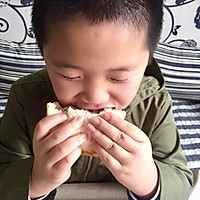 #换着花样吃早餐#七岁儿童自制三明治的做法图解8