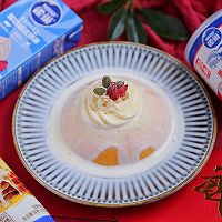 #新年好食，只炼好事#新年吉庆甜品 瑞雪兆丰年｜雪山南瓜布丁的做法图解16