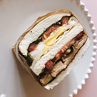 #带着零食去旅行！#健康美味的中餐三明治的做法图解12