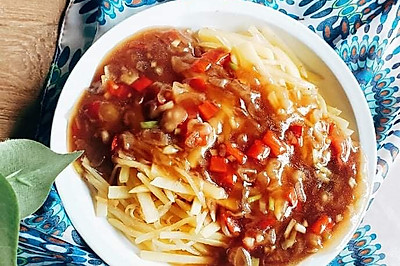 蚝香酱拌土豆丝