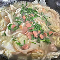 #中秋香聚 美味更圆满#白菜肉片烩饼条的做法图解5