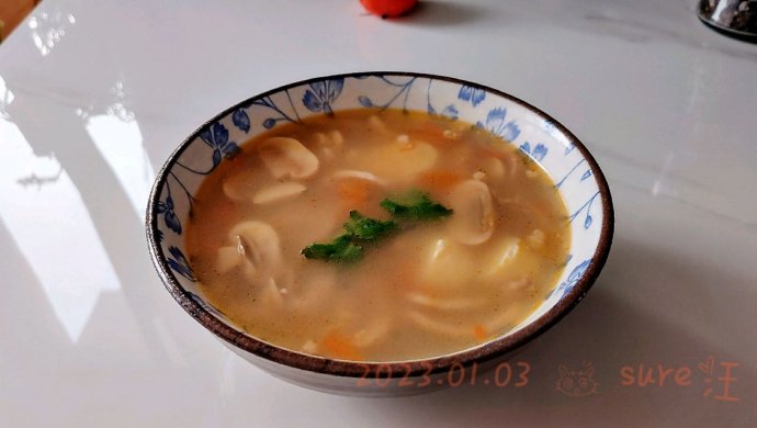 椒茄豆腐蘑菇汤