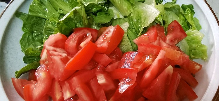 凉拌生菜西红柿的做法