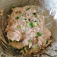葱香鲮鱼肉饼酿辣椒的做法图解3