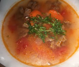番茄牛肉汤的做法
