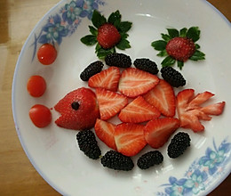 草莓水果拼盘的做法