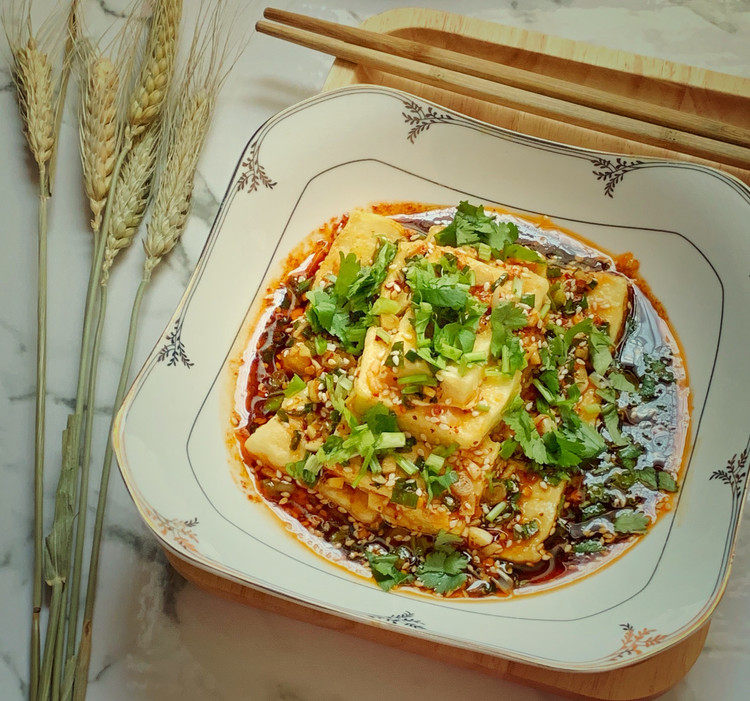 黄金蘸水豆腐的做法