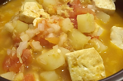 豆腐什锦蔬菜汤