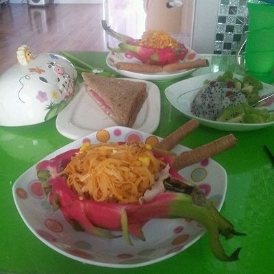 火龙果早餐