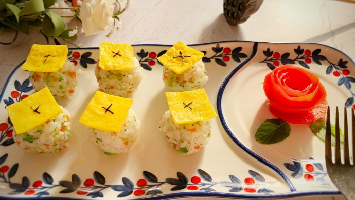 早餐健康吃-蔬菜米饭团