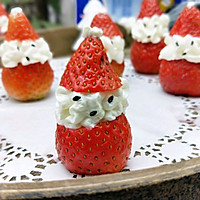 草莓圣诞老人#安佳烘焙学院#的做法图解12