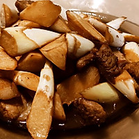 茭白焖肉的做法图解4