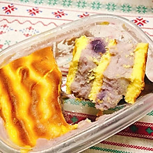 无油低脂芋泥紫薯盒子蛋糕