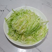 清炒圆白菜#中式减脂餐#的做法图解2