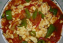 西红柿青椒炒鸡蛋的做法