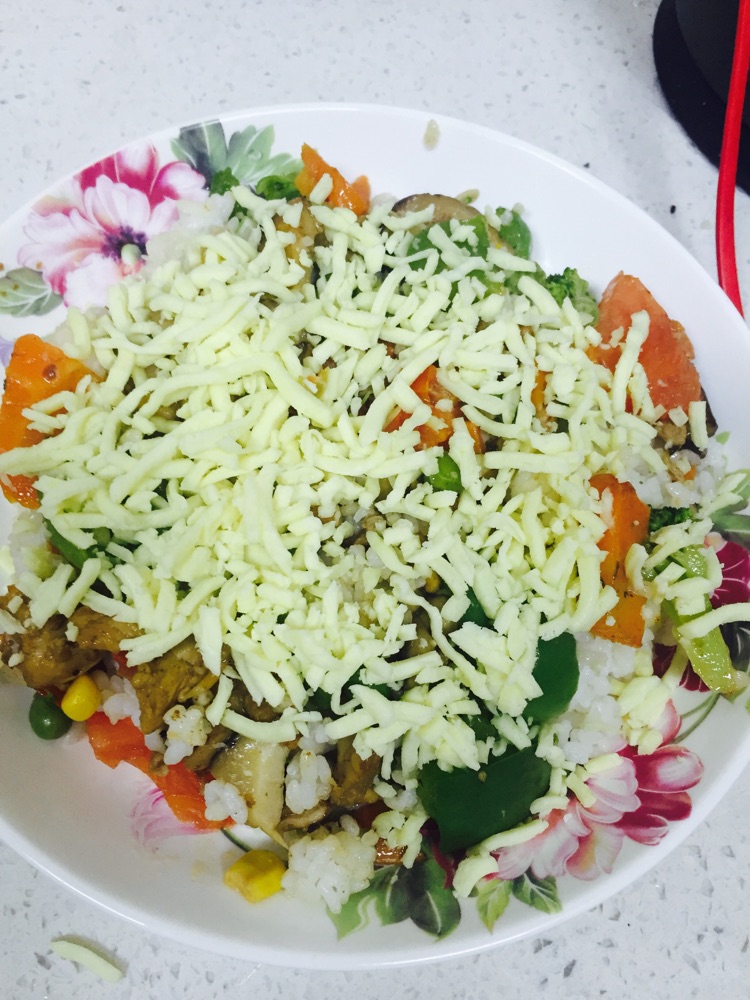 芝士鸡肉焗饭的做法图解8