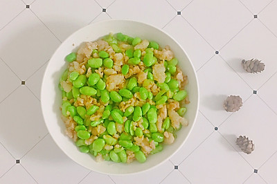 毛豆炒肉沫
