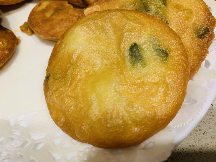 葱油饼（黄豆米浆版）的做法