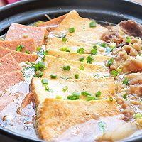 热乎乎的午餐肉肥牛豆腐锅的做法图解9