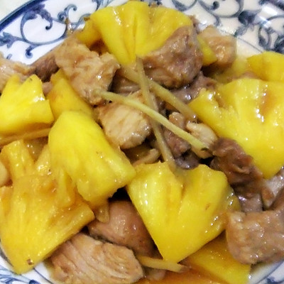菠萝炒肉片