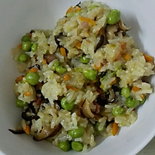 熏肉豌豆糯米饭（电饭煲版）