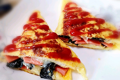 网红快手早餐——鸡蛋芝士吐司三明治