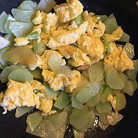 莴苣炒鸡蛋的做法图解7