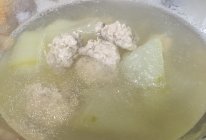 冬瓜汽锅肉丸汤的做法