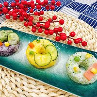 三色可爱甜甜圈饭团的做法图解16