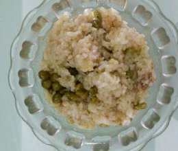 鲜肉末豌豆糯米饭的做法