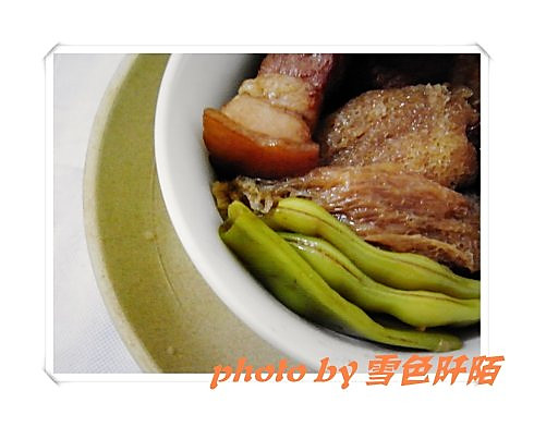 土豆豆角炖肉