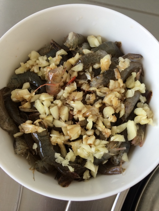 豆豉蒸虾的做法图解4