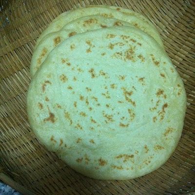 二米面发面饼