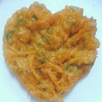 心形胡萝卜烙饼的做法图解2
