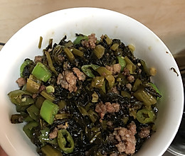 超级下饭菜酸菜炒碎肉的做法