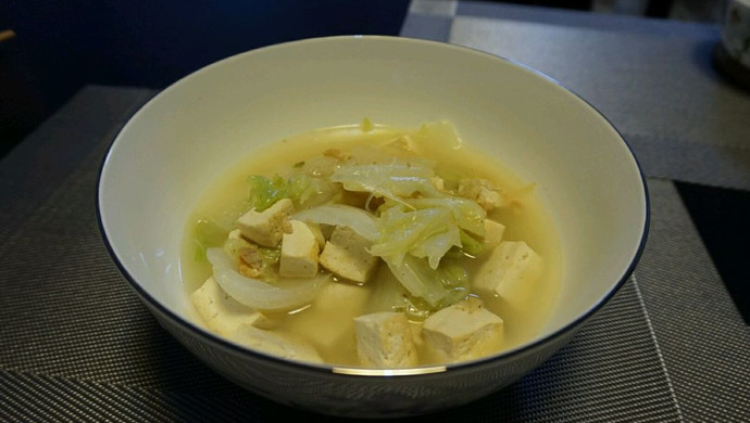 咸鲜口的白菜炖豆腐